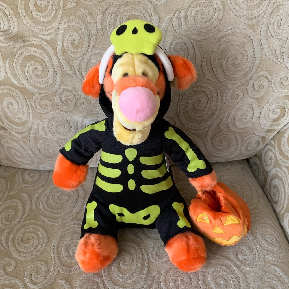Tigger Plush Glow in the Dark Skeleton Costume 13”